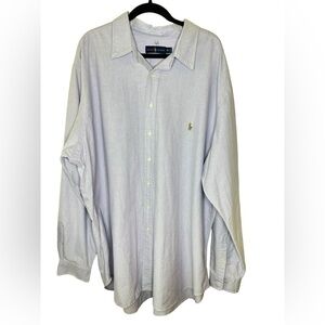 Ralph Lauren Long Sleeve Button Up 3XLT Blue